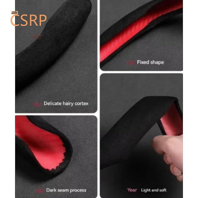Suitable for Alfa Romeo Breathable Leather Steering Wheel Cover Quick-Release Non-Slip Durable Black