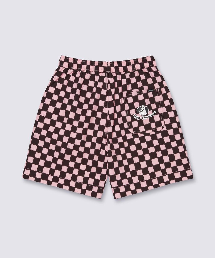 VANS Doodle Checker Shorts - Pink Black: Lilu Check / Vn000Qf7Fb01