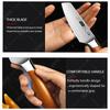 WXCOO Stainless Steel Professional Chef Knife Cooking Meat Cleaver Fruit Peeler Multifunctional 7" Fish Cutting Kitchen Knife