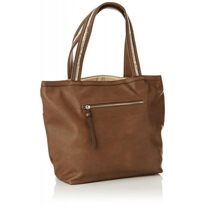 Tote Bag - Thierry Mugler - Boheme Metalic1 - Dark Taupe - Grained Imitation Leather - Woman