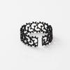 Lovely Women Hollow Flower Rings Cute Copper Girl Adjustable Rings Prom Wedding Night Party Jewelry