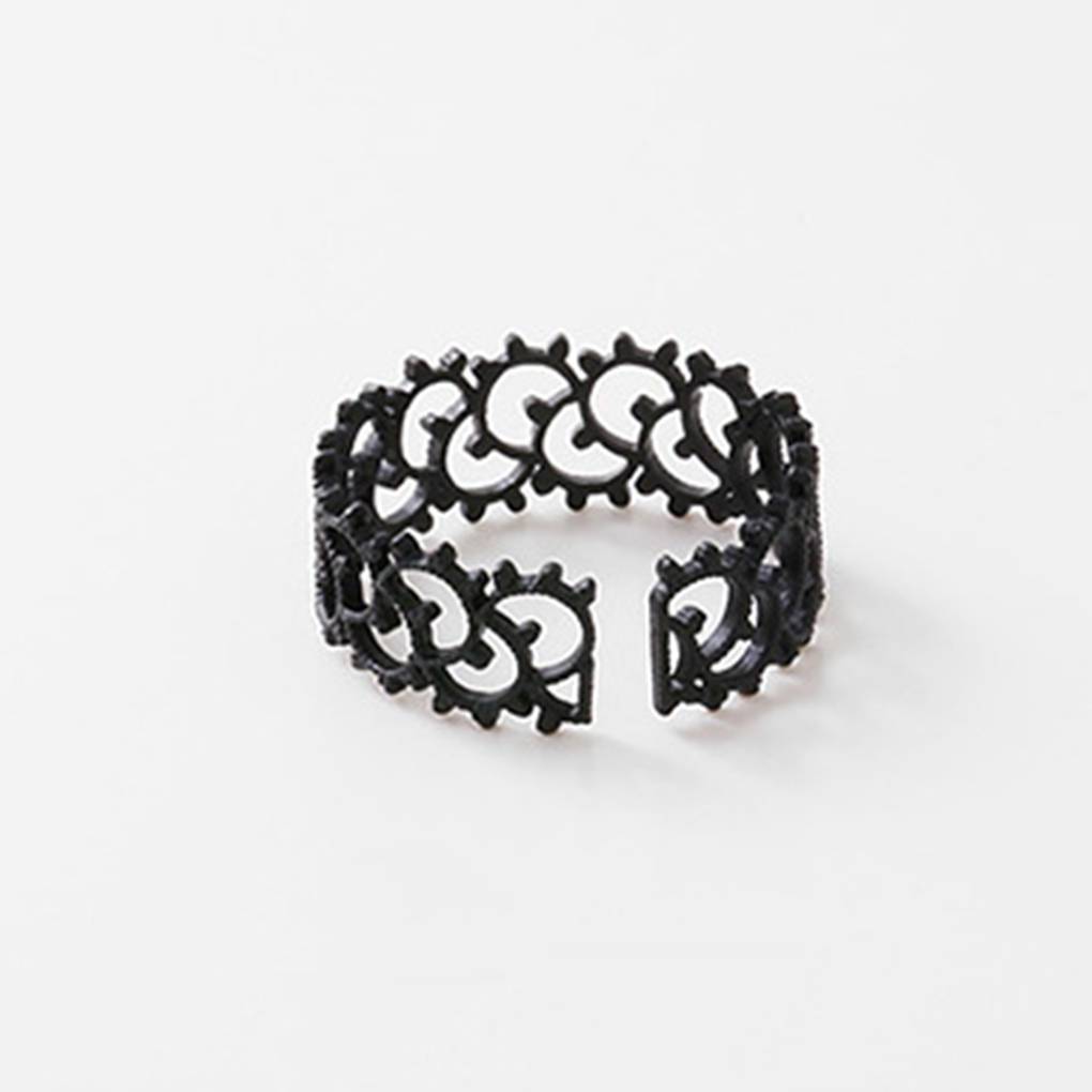 Lovely Women Hollow Flower Rings Cute Copper Girl Adjustable Rings Prom Wedding Night Party Jewelry