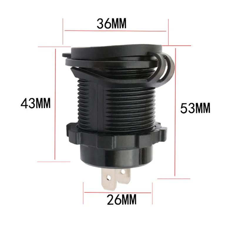 New Car Cigarette Lighter 4.2A Car Charger Dual USB Socket Power Plug 12V 24V LED Voltmeter Moto Auto Splitter Adapter