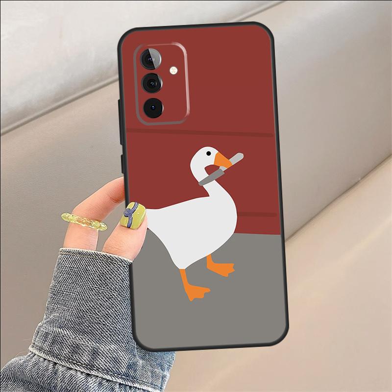 Cartoon Cute Goose Case For Samsung Galaxy A54 A14 A36 A16 A33 A56 A26 A15 A55 A53 A35 A22 A32 A52 A34 A05 A06