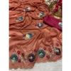 Saree Crunchy Chiffon With Gota Paty Work & Butta Moti Work With All Over Aarco