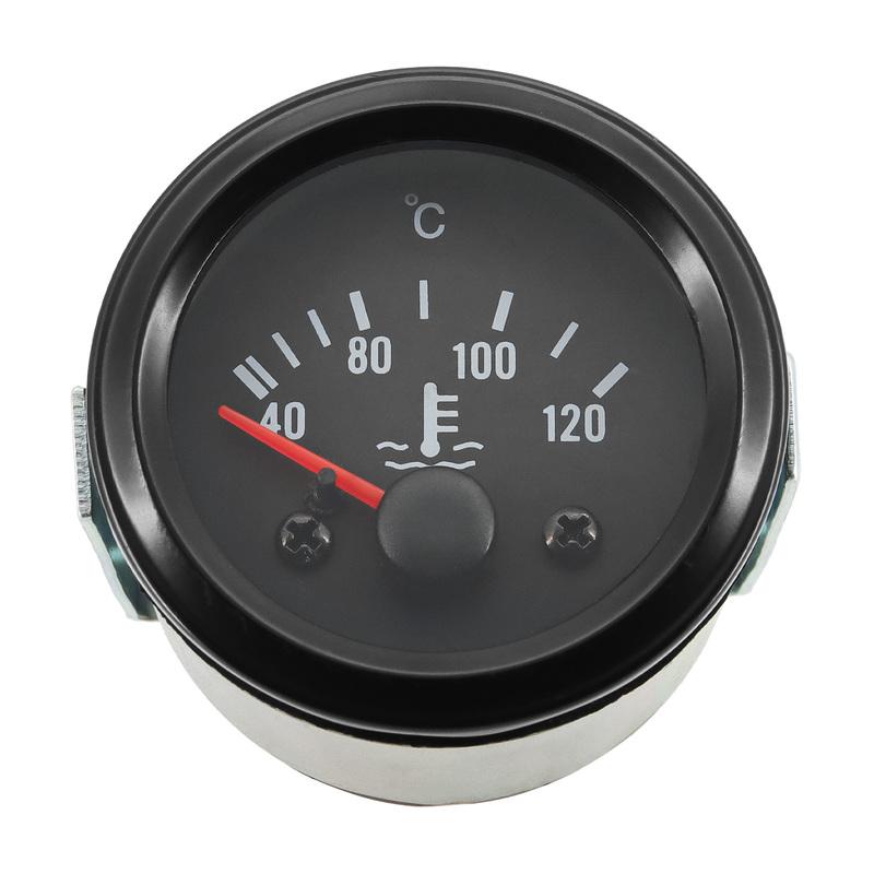 ZMFJH VDO 52mm Water Temperature Gauge with Sensor DC24V LED 40-120C Pointer Water Temp Meter for Diesel Generator Set Parts