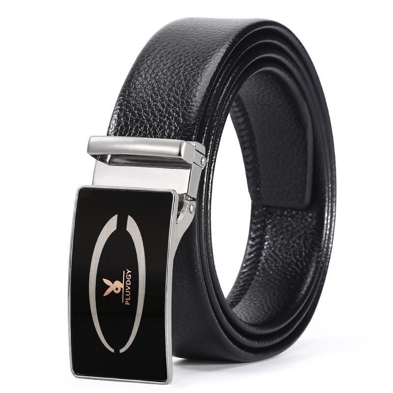 Belt Men'S Smooth Buckle Belt Light Hipster Green Student Board Buckle Belt