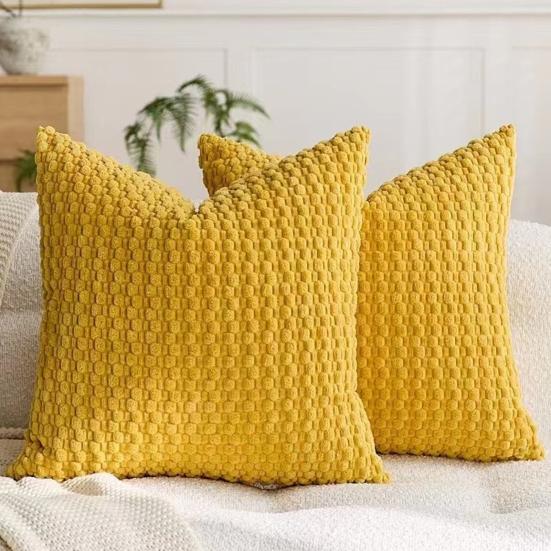 45x45CM Cord Kissenbezug Zierkissenbezug Haus Wohnzimmer Schlafzimmer Sofa Bett Dekorative Quadratische Kissenhülle