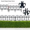 dailyDecorative Garden Fence Outdoor Rustproof Landscape Wire Border Folding Patio Fences Flower Bed Fencing Barrier