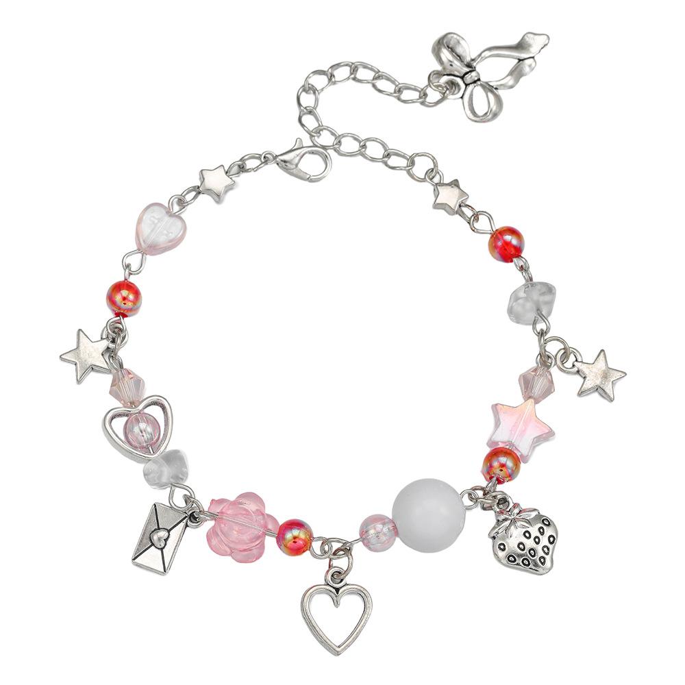 

JYL TS Bracelet Men s Elastic Multi Strand -Multiplies Energy & Attracts Abundant Luck ZJ14889 коралові світлого кольору