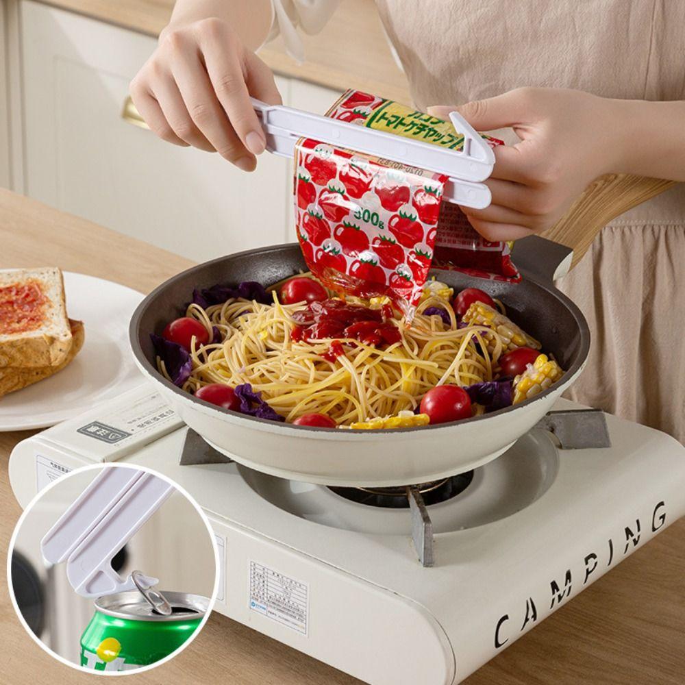 Portable Bag Squeezer Clip Scissor Style Handle Packet Squeezer Bag Sealing Clip  Kitchen Use