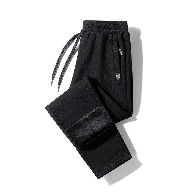 Men's Plus Velvet Thickened Winter Casual Pants - Warm Outdoor Sports Long Pants, Large Size, Custom Logo Available
