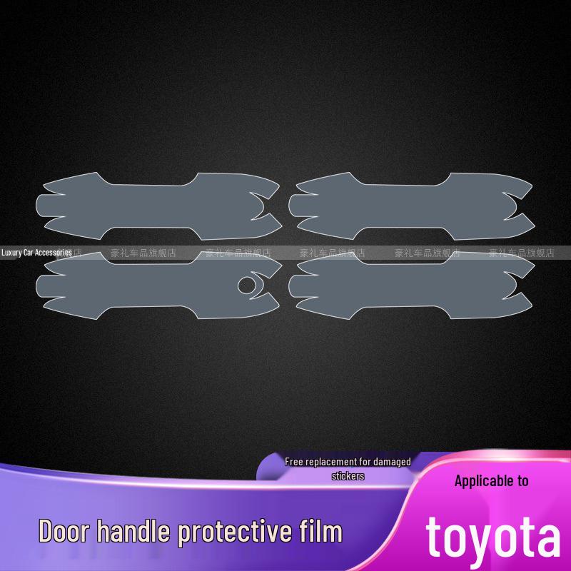 Transparent TPU Protective Film for Toyota Highlander/Crown Lu Fang Door Handle