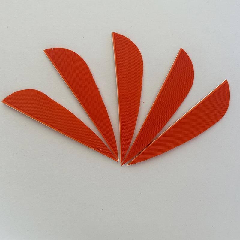 50Pcs Arrows 2.5Inch Turkey Feathers Fletching with Parabolic Water Drop RW Archery Feather for Hunting Bow Arrow Accessories 5