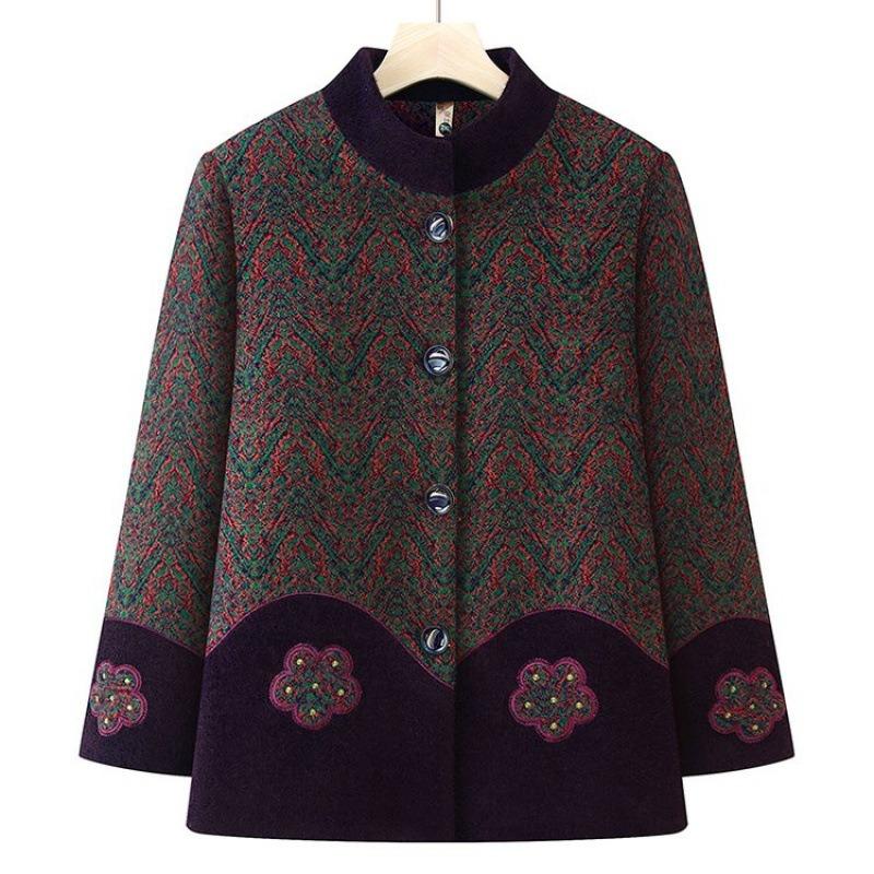 

Зимнее пальто Женское пальто из искусственной норки Флисовая толстая одежда Термотоп для пожилой женщины 5XL [recommended 150-80kg]