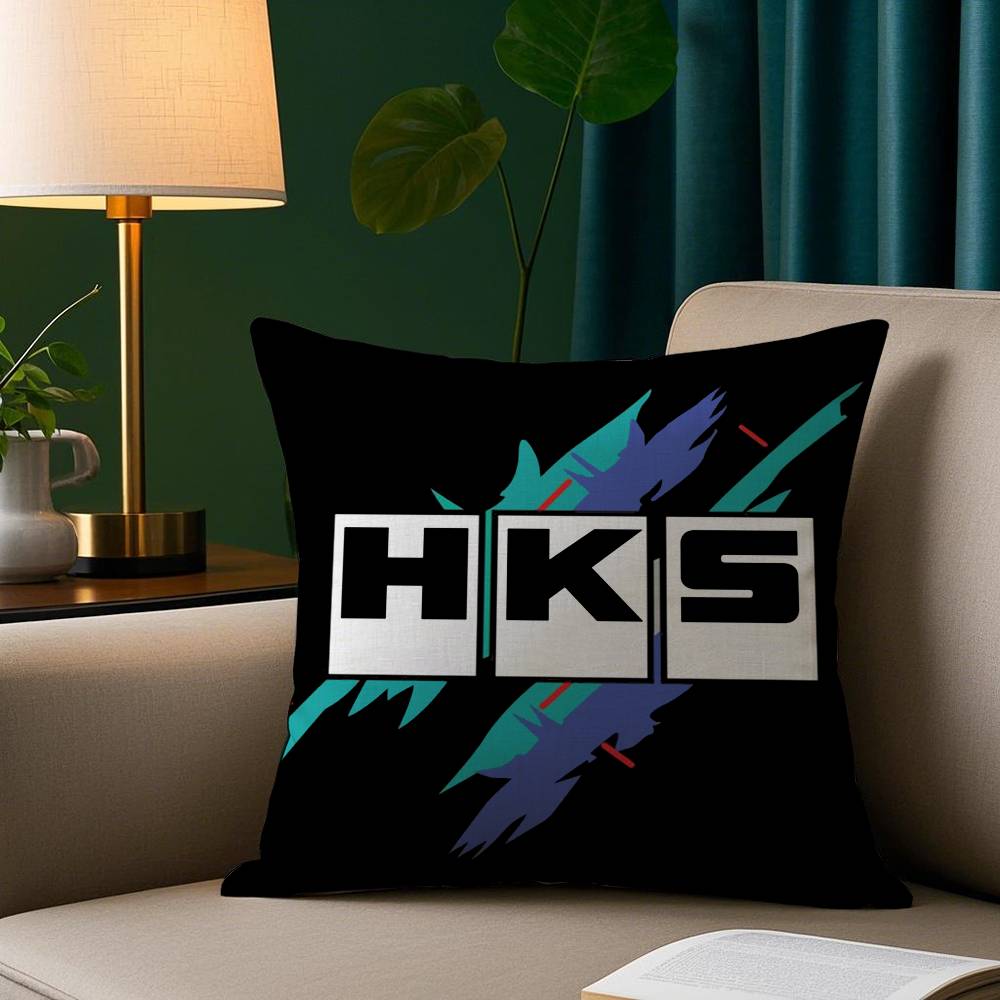 Cool Car H-Hks Pillow Case Plush Fabric Soft Pillowcase Double Sided Print Sofa Cushion Cover Throw