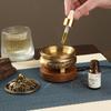 Bruciatore di incenso elettronico 220V Bruciatore di oli essenziali in bronzo Regolazione della temperatura e del tempo Bruciatore di incenso Sandalo Agarwood