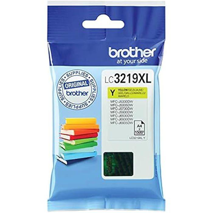 Cartouche d'encre - Brother - LC3219XL - Jaune - Rendement 1500 pages - Haute capacité