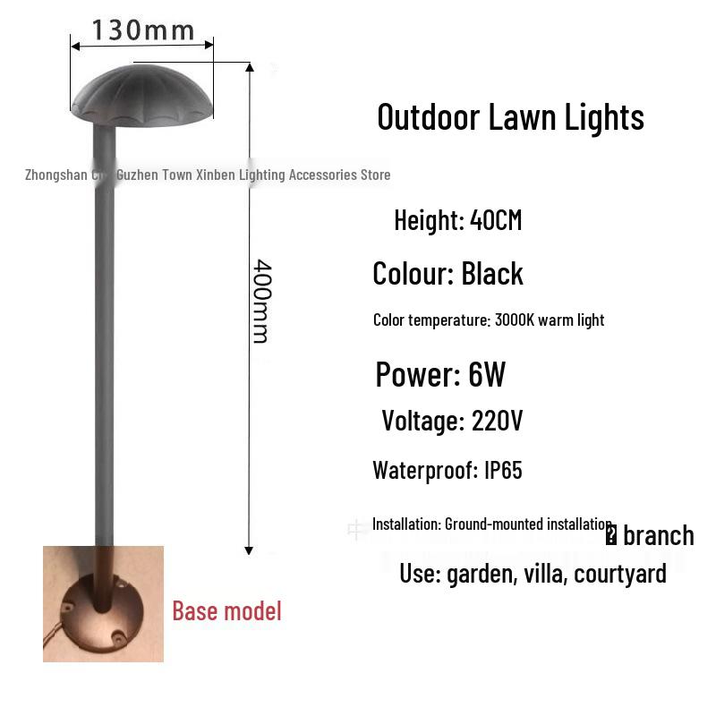 Waterproof LED Outdoor Lawn Light: Nordic Garden Courtyard Landscape Light