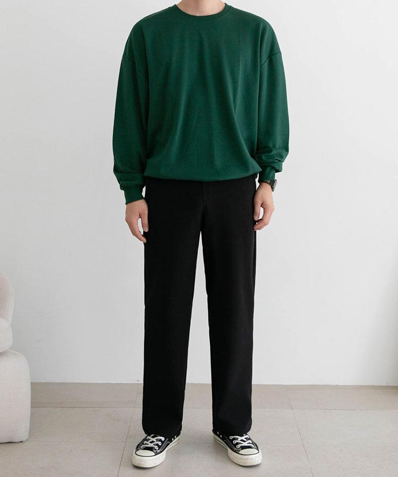 BYMONO [Big Sizes 32-46] High-Quality Standard Fit Fleece-Lined Long Pants