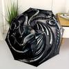 1pc Game of Thrones House Targaryen Windproof Automatic Cute Windproof Umbrella, Lightweight for Women/Men, Perfect Christmas Gift a0811199