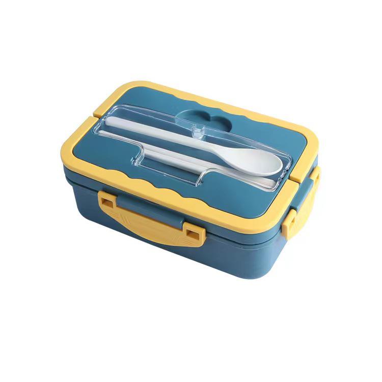 Wheat Straw Insulated Microwave-Safe Bento Lunch Box for Office & Students