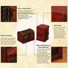 Retro Wood Storage Box Chinese Style Treasure Box Vintage Vintage Mini Box  Home Decoration