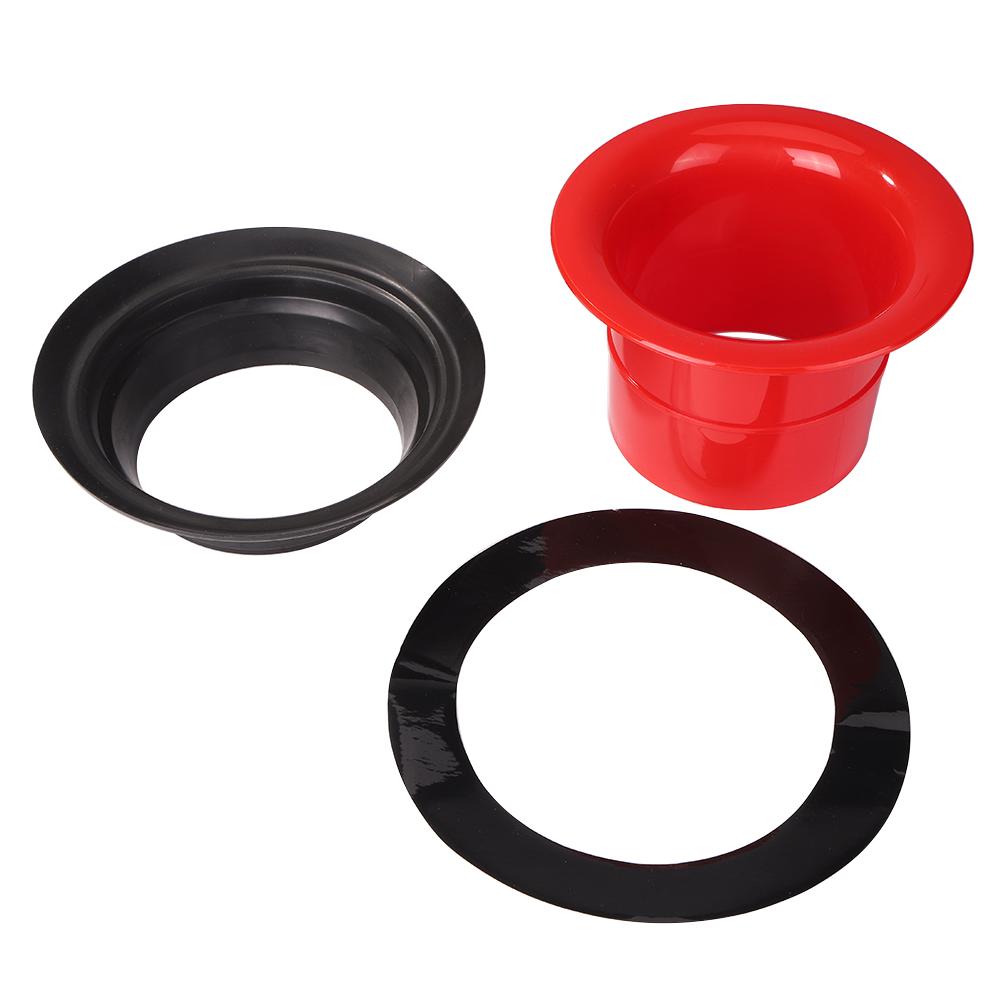 Drum Bass Bottom Voice Sound Amplifier Percussion Musical Instrument Spare Parts Drum Loudspeaker with Ring Sticker