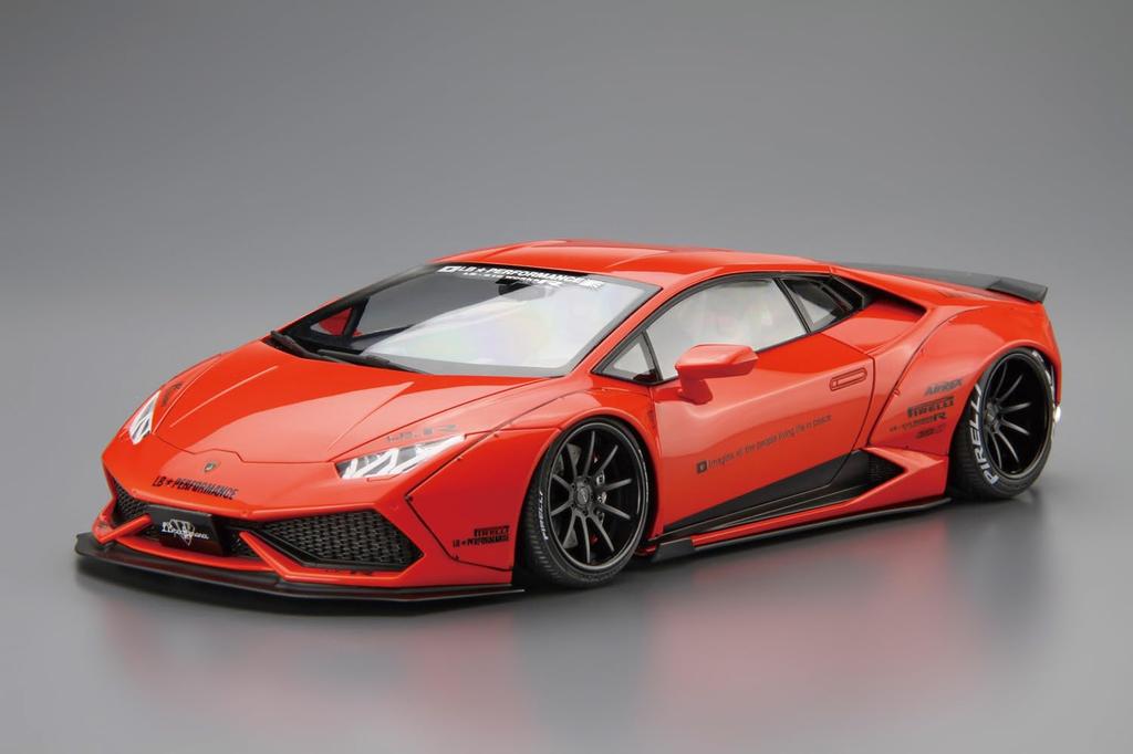 Aoshima Bunka Kyozai Liberty Walk LB Works Lamborghini Huracan Plastic Model (AOSHIMA) 1/24 Ver.1
