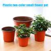 50 Pcs Plastic Nursery Pot Double Color Plant Seedling Holder Raising Nutrition Block Pot Gardening New