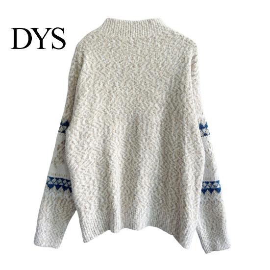 Loose Knitted Pullover Winter Women Christmas Sweater Half-high Collar Color Matching Snowflake Pattern Geometric Print Long Sleeve Knitwear