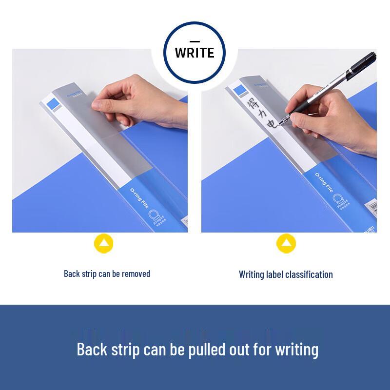 Deli A4 2-Hole O-Ring Binder
