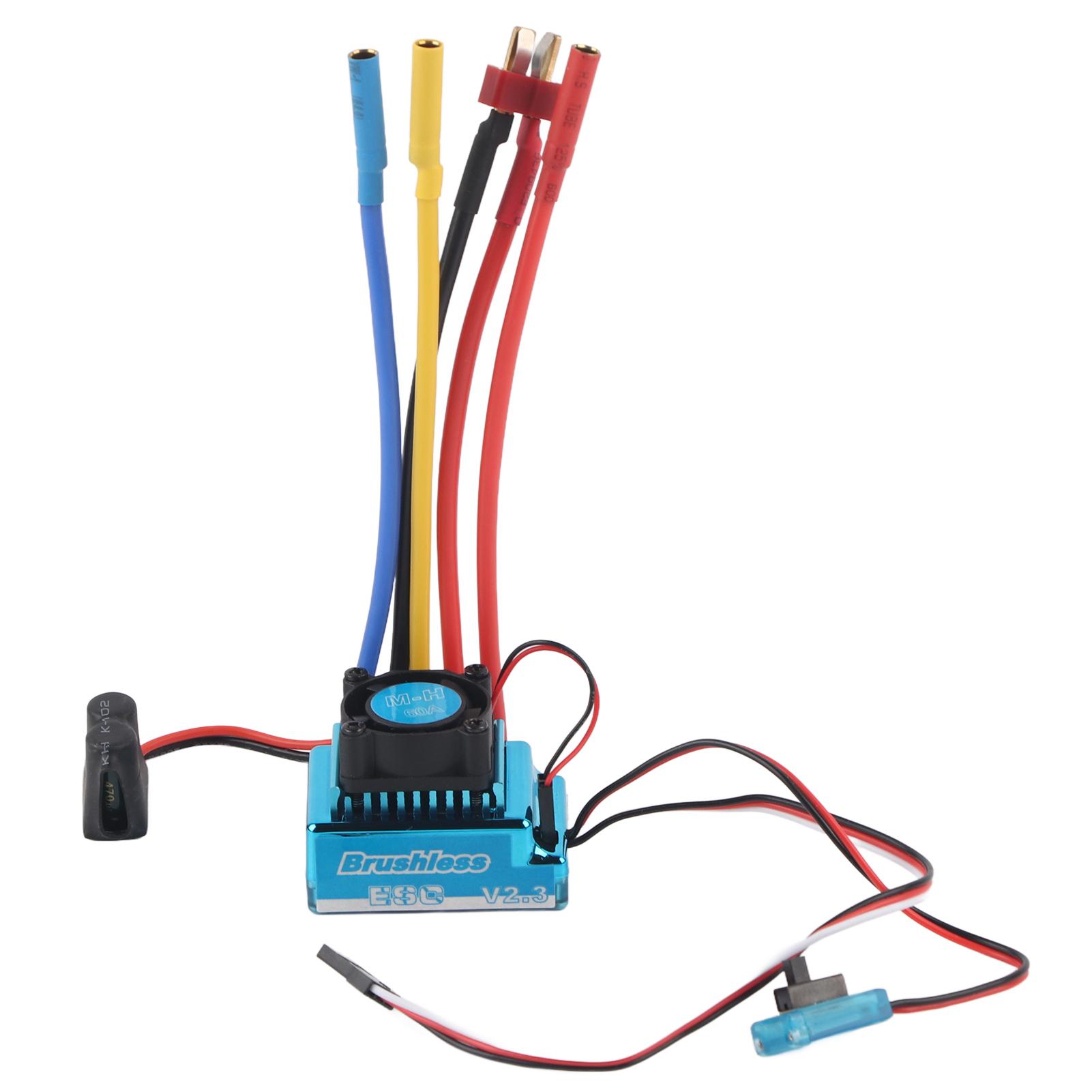 

RC ESC Водонепроникний Електронний Регулятор Швидкості Запасні Частини для 1/10 Моделі Радіокерованого Автомобіля 60A