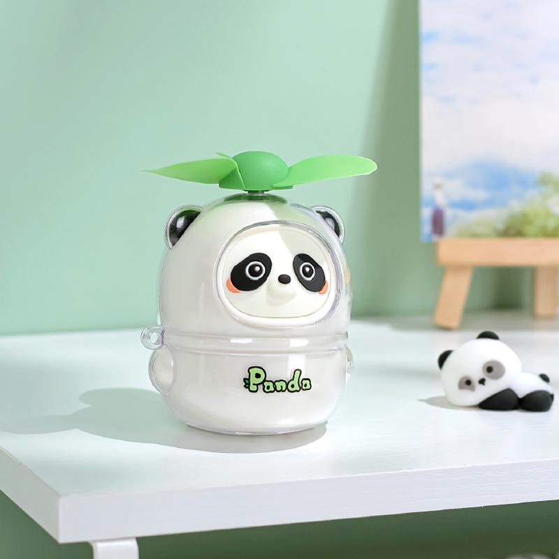 Summer Panda Portable Neck Hanging Neck Fan Sports Fan with Rechargeable Mini USB Outdoor Cooling Small Fan