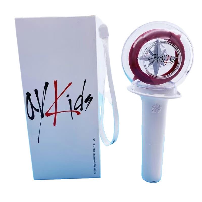 Bastão de Luz Oficial Stray Kids Concerto Glow Lâmpada de Mão LED Ventilador Luz de Suporte