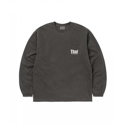 That Pocket L S Tee charcoaL