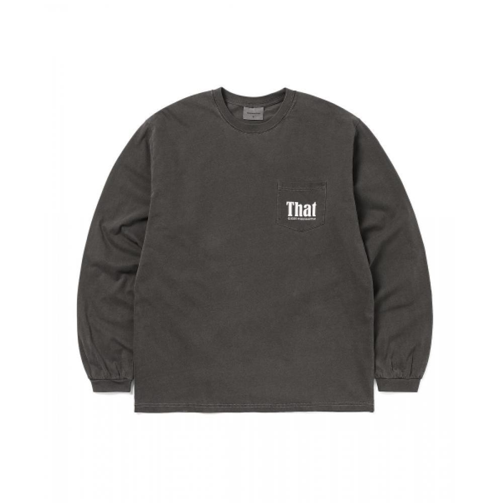 ThiSiSneverThat That Pocket LS Tee уголь S