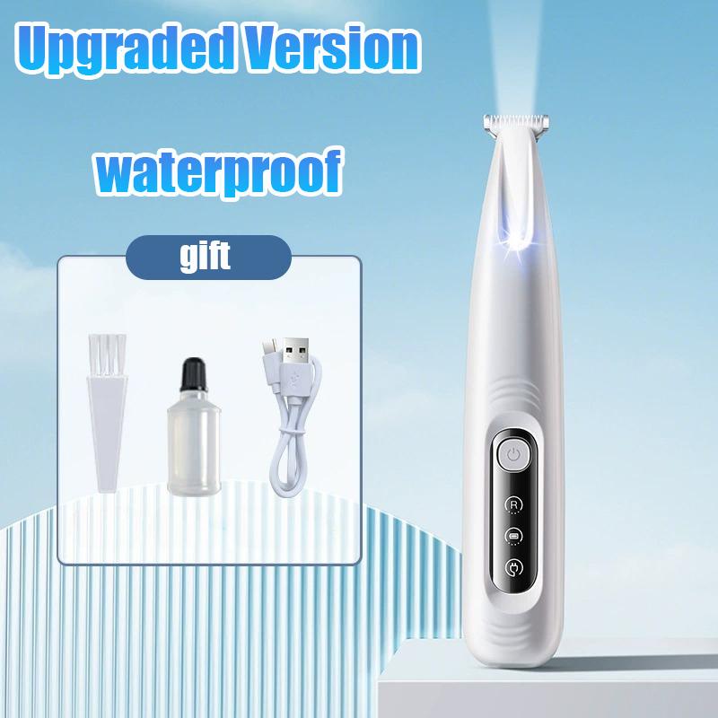 Tondeuse pour pattes de chien améliorée avec lumière LED, portable, étanche, tondeuse pour poils d'animaux avec écran, tondeuse pour chiens, toilettage, lame élargie de 18 mm