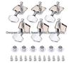 Open-Style Semi-Closed Metal Tuning Pegs for Folk Acoustic Guitars