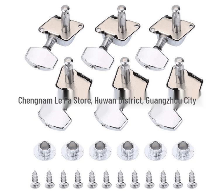 Open-Style Semi-Closed Metal Tuning Pegs for Folk Acoustic Guitars
