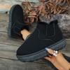 Fashion Winter Women Snow Boots 2025 New Plush Warm Casual Chelsea Ankle Boots Flats Platform Comfortable Ladies Shoes Zapatos De Mujer