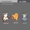 Temu Funny Personality Cat Car Body Scratch Sticker - Cartoon Pet Decal for Cars & Motorcycles