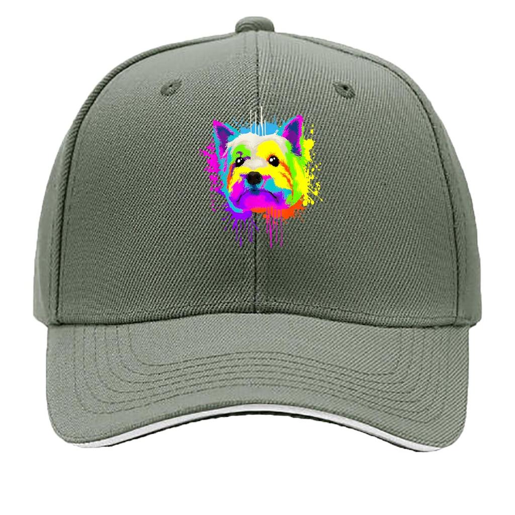 Colorful Dog Pet Pop - Art Style Sandwich Baseball Cap