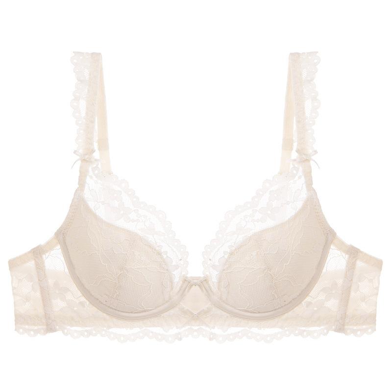 French underwear pure desire thin lace sexy underwear soft steel ring small chest big gathering bra