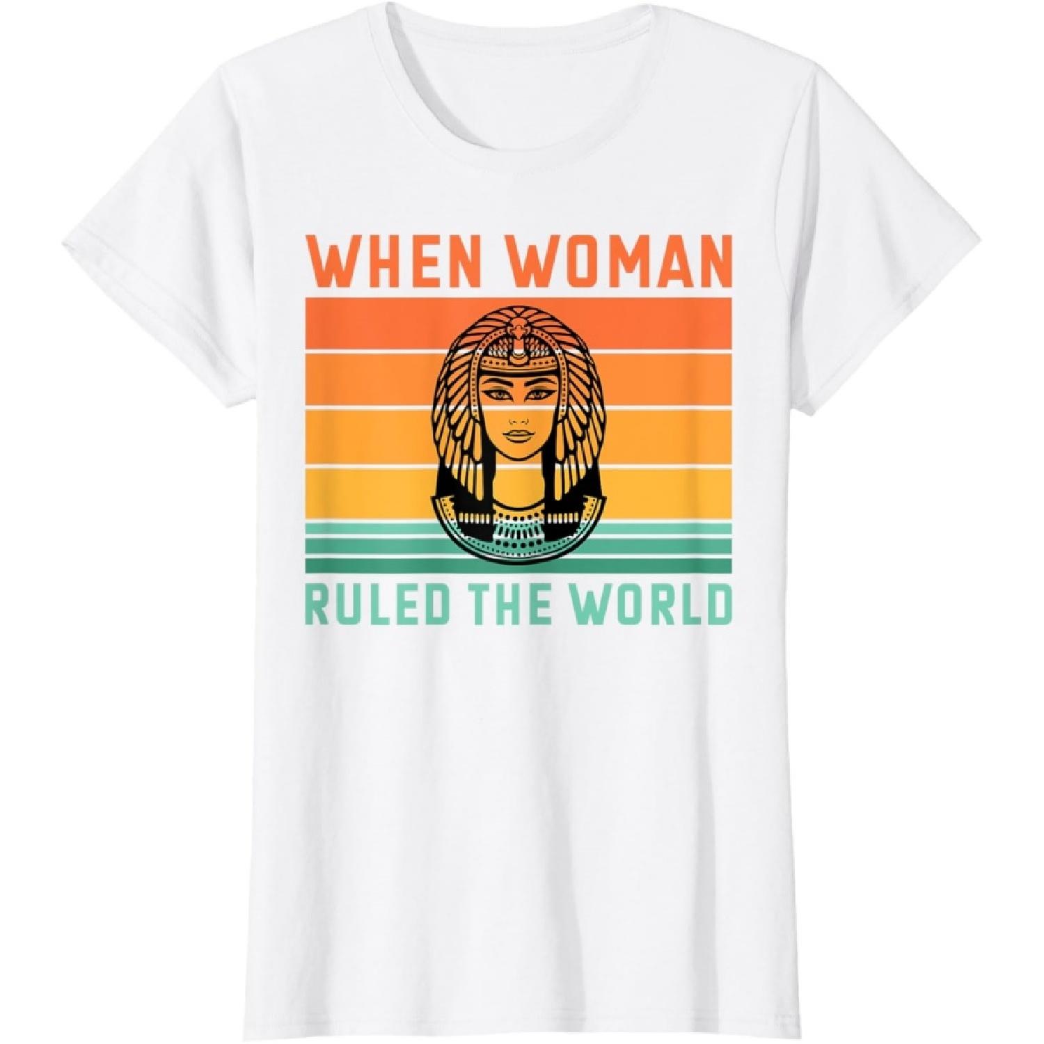 When Woman Ruled the World, Egyptian Girl, Cleopatra T-Shirt S
