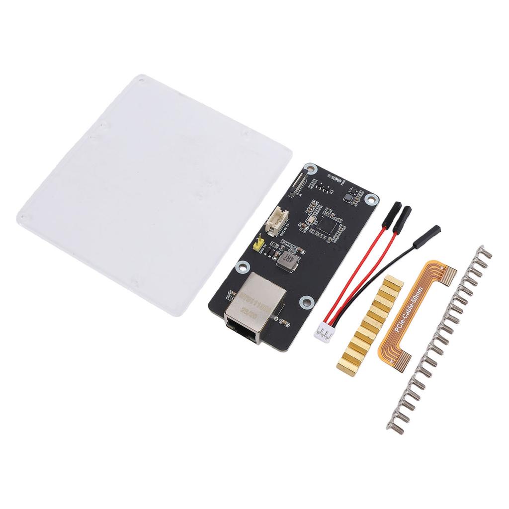 PCIe to 2.5G Ethernet Adapter Board Replacement for RasPi 5 Plug and Play 16 Pin PCIe X1 Gen2 to 2.5G RJ45 Network Port