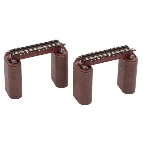 

TOMYTEC N Gauge Upper Deck Girder Bridge S70 (F) Red, Set of 2 (Includes 4 Brick Piers) 3273 Model Train Supplies