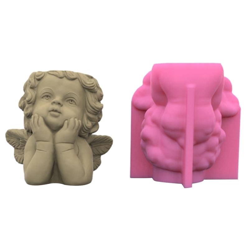 Succulents Flower Pot Resin Silicone Mold Suitable for Diy Garden Concrete Flower Pot Pen Holder Crafts Home Decor