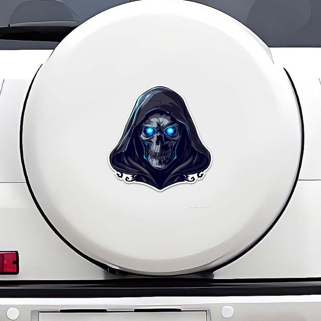 Car Rear Window Decal Skull, Skull Car Sticker and Decal - 3D Skull Car