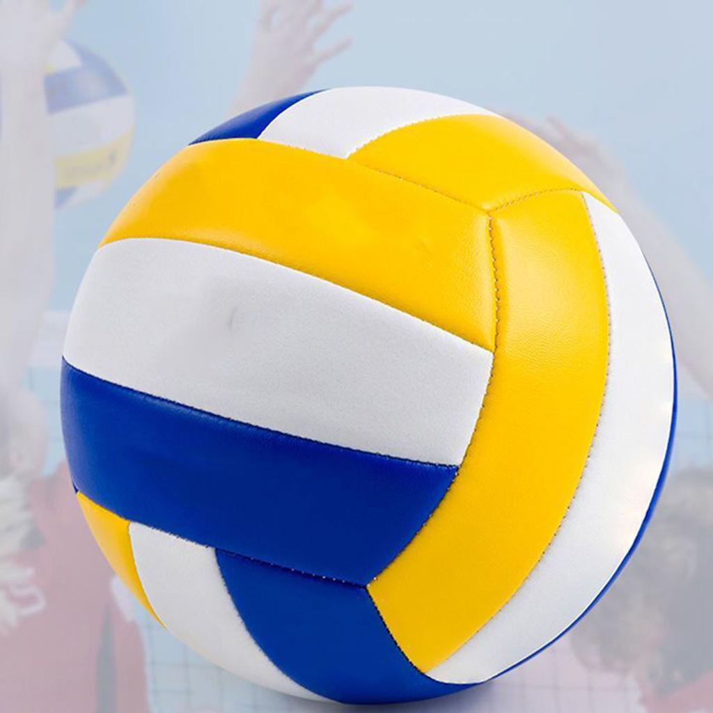 1pc Hot Sale Volleyball No.5 Volleyball Waterproof 20.5cm Soft Team Sports Airtight Ball For Beach Machine Sewing